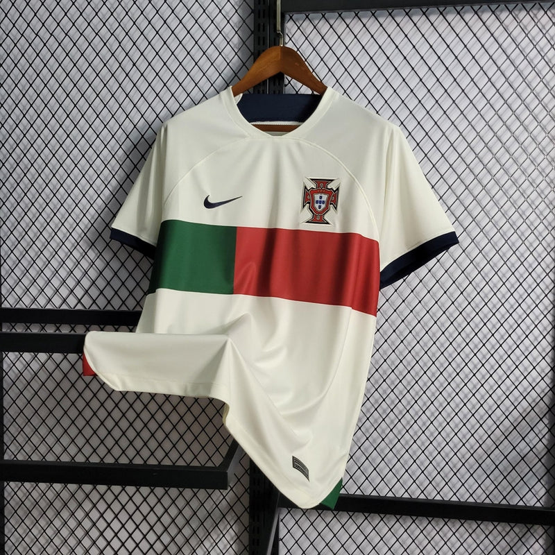 Camisola Portugal Branca Away 2022/23