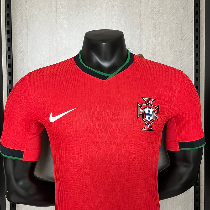 Camisola Portugal Vermelha Home Euro 2024 Player