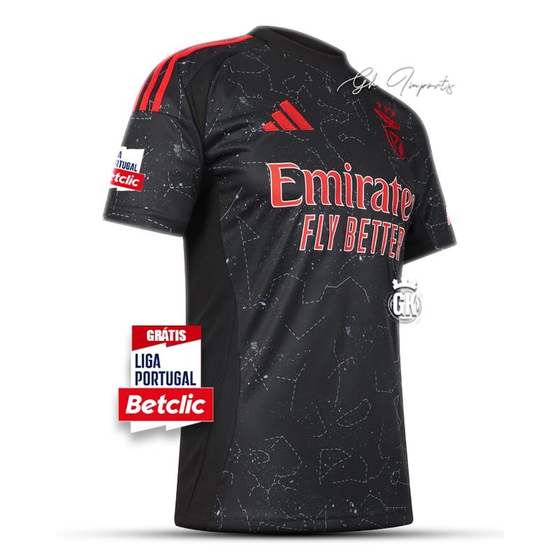 Camisola Benfica Away preta época 2024/25