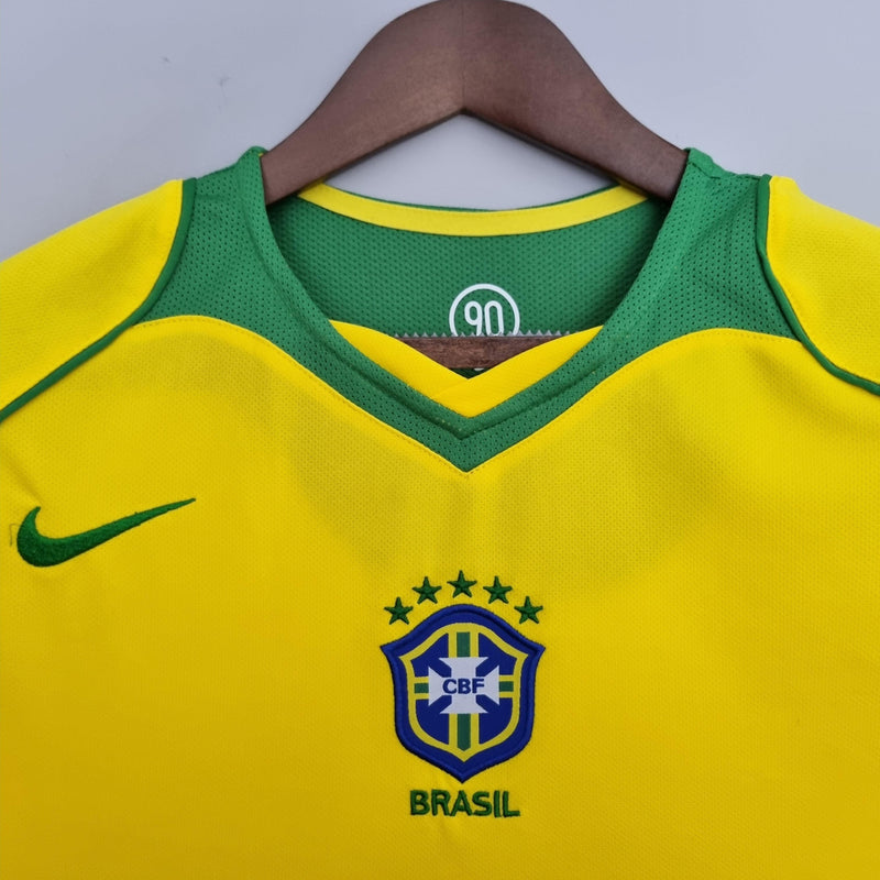 Camisola Retrô Seleção Brasil 2004/06 Home